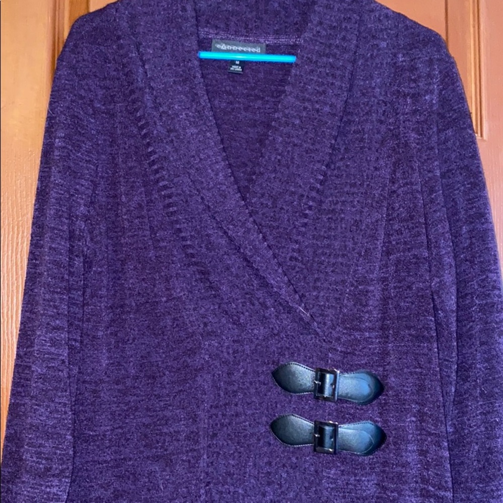Deep purple sweater dress size 16 plus size